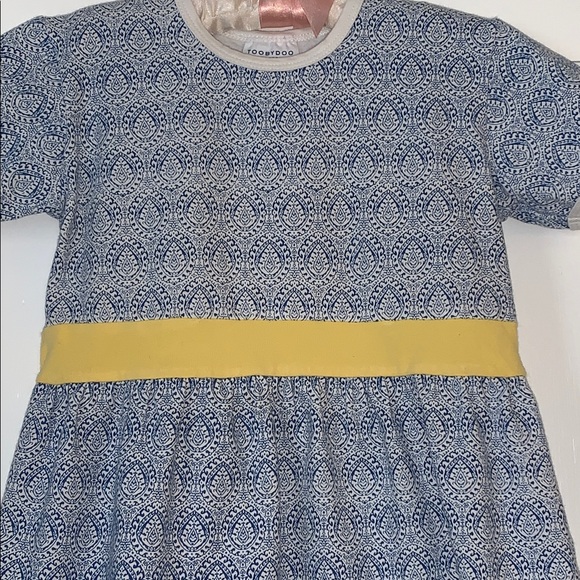 Toobydoo New York Blue & Yellow Dress 4 EUC - Picture 2 of 9